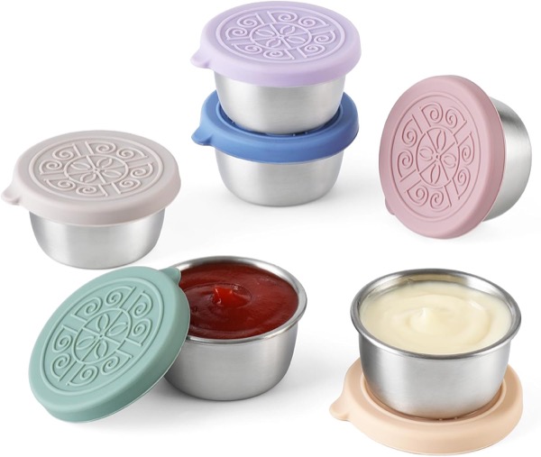 VITEVER Stainless Steel Condiment Containers